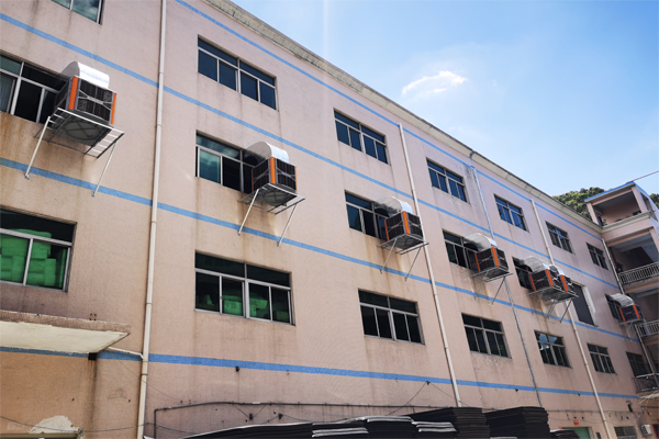 陽江工廠通風降溫設(shè)備廠家案例圖